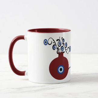 pomegranate with evil eye mug mugg