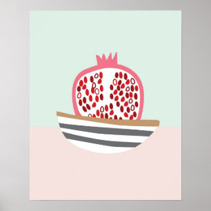 Pomegranatekonsttryck Poster