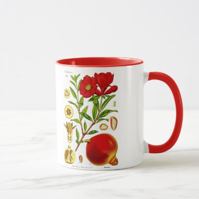 Pomegranatemugg (du kan skräddarsy), mugg (Höger)