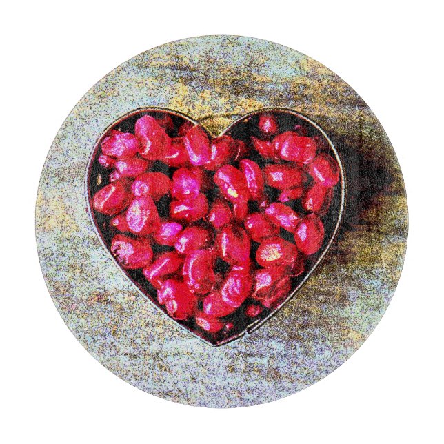 "Pomegranater Heart Fruit" Cute Photo. Köp nu (Framsidan)
