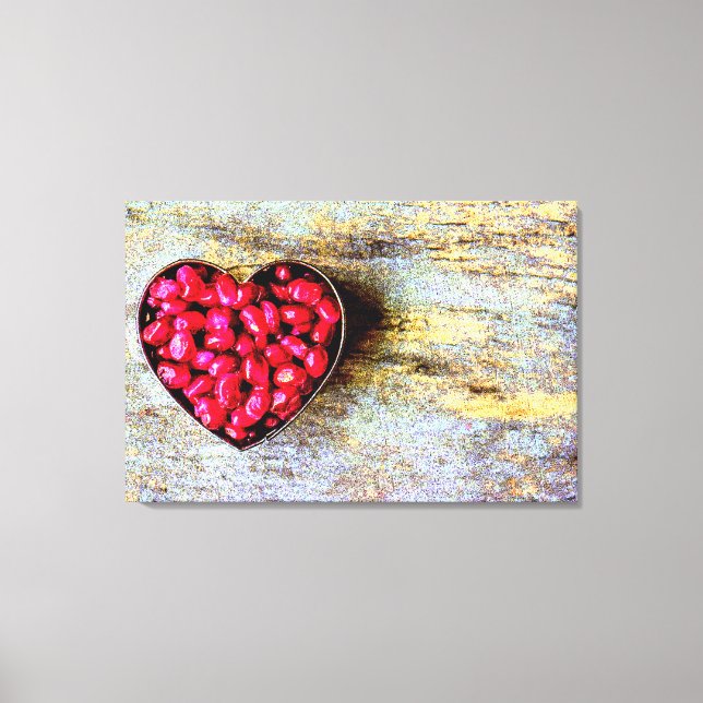 "Pomegranater Heart Fruit" Cute Photo. Köp nu Canvastryck (Framsida)