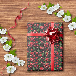 Pomegranater på Black Jewish Rosh Hashanah Presentpapper