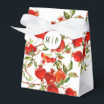 Pomegranater vattenfärg tema Ljus färger Presentaskar<br><div class="desc">Enkel bröllopstema med orangea starka färger. Du kan klicka och anpassa texten. Om du har några frågor,  skicka mig ett meddelande så hjälper jag dig gärna</div>