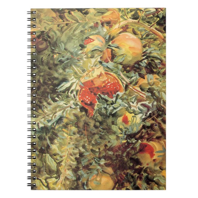 Pomegranates II av John Singer Sargent Anteckningsbok Med Spiral (Framsidan)