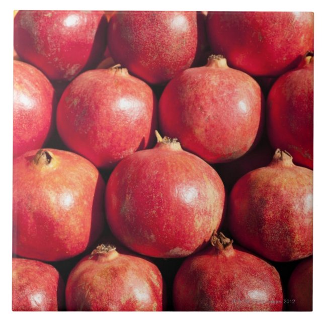 Pomegranates på visning på Carmelen marknadsför Kakelplatta (Framsidan)