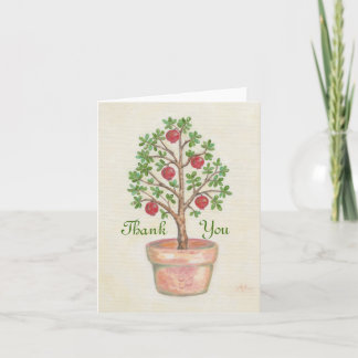 Pomegranateträd tackar dig att card tack kort