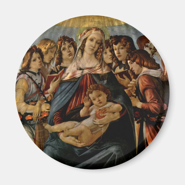 Pomegranatmadonna - Botticelli Magnet (Framsidan)