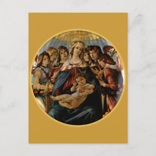 Pomegranatmadonna - Botticelli Vykort