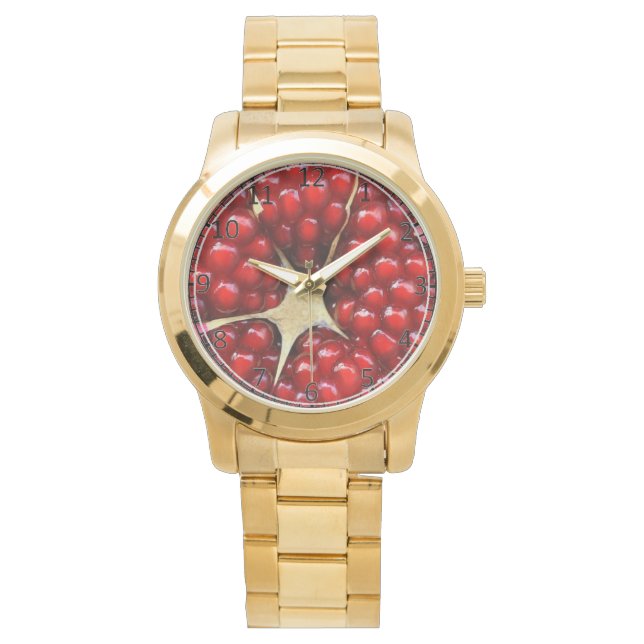 Pomegranatsegment Armbandsur (Framsida)