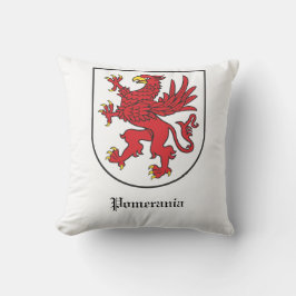 Pomerania vapen Ståtlig griffkonst Kudde