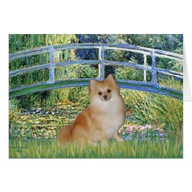 Pomeranian 3 - Bro Hälsningskort (Framsidan Horizontal)