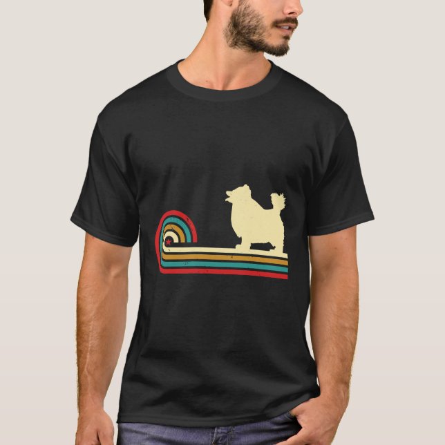 Pomeranian Aesthetic Retro Pomeranian Dog Animal P T Shirt (Framsida)