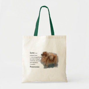 Pomeranian älskaregåvor tygkasse