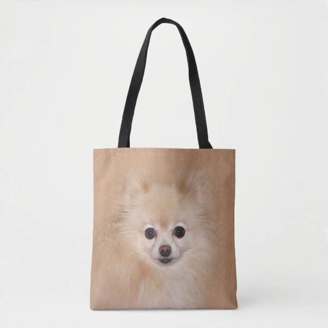 Pomeranian ansikte tygkasse (Framsida)
