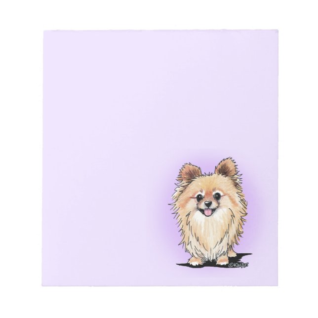 Pomeranian  anteckningsblock (Framsida)