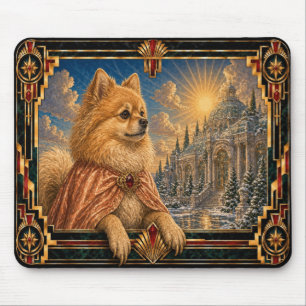 Pomeranian, Art Deco Hund Musmatta
