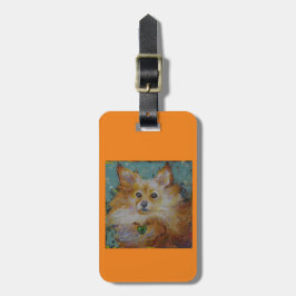 Pomeranian bagage- eller handväskamärkre bagagebricka