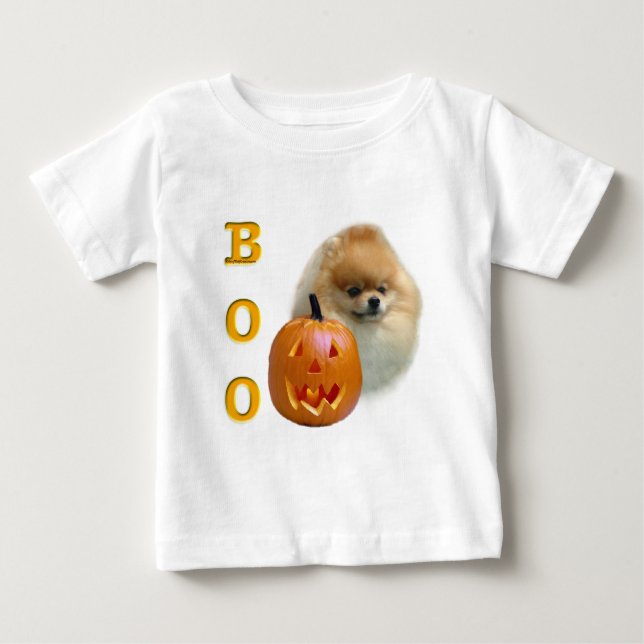 Pomeranian Boo T Shirt (Framsida)