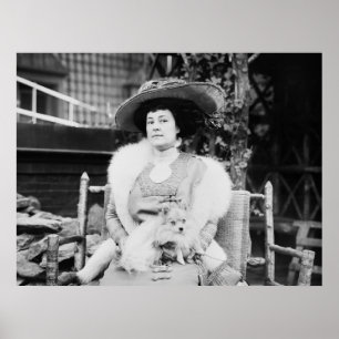 Pomeranian dam, tidiga 1900s poster