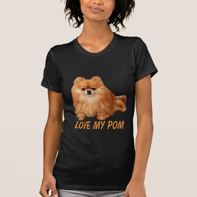 Pomeranian damT-tröja T-shirt (Framsida)