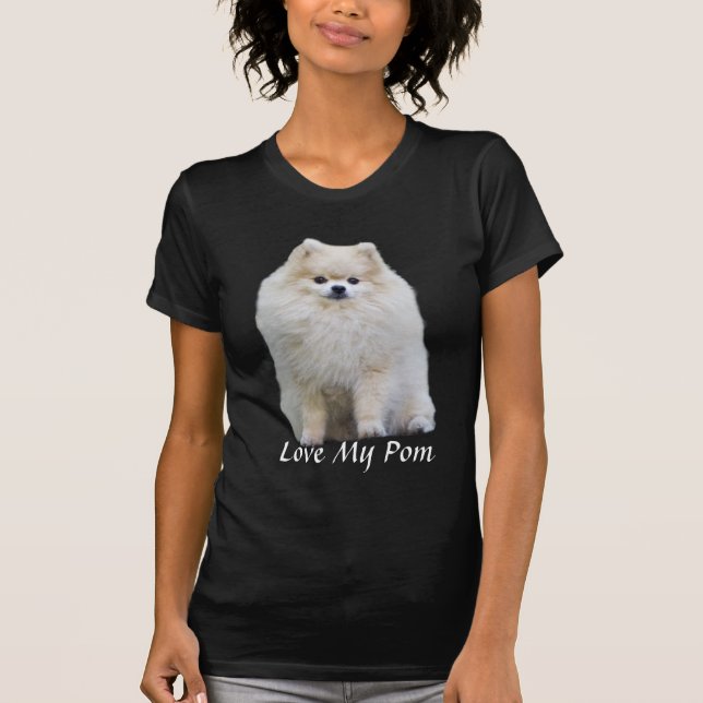 Pomeranian damT-tröja Tee Shirt (Framsida)