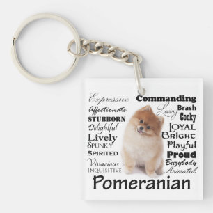 Pomeranian drag Keychain