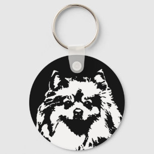 Pomeranian gåvor - Keychain Nyckelring