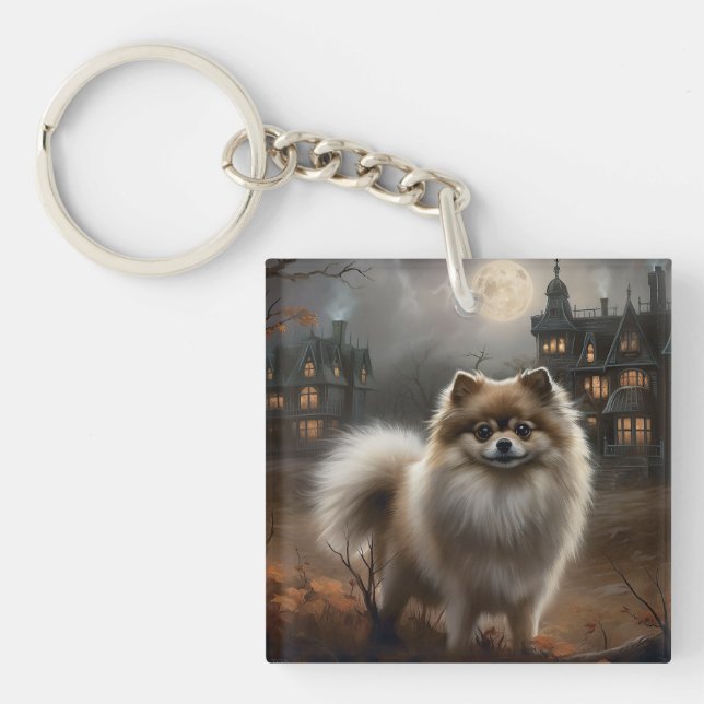 Pomeranian Halloween Skräckinjagande (Framsidan)
