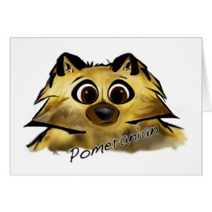 Pomeranian Hälsningskort