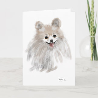 Pomeranian Helgkort