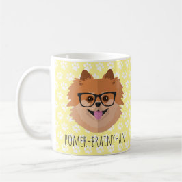 Pomeranian hund i Nerdexponeringsglas | Kaffemugg