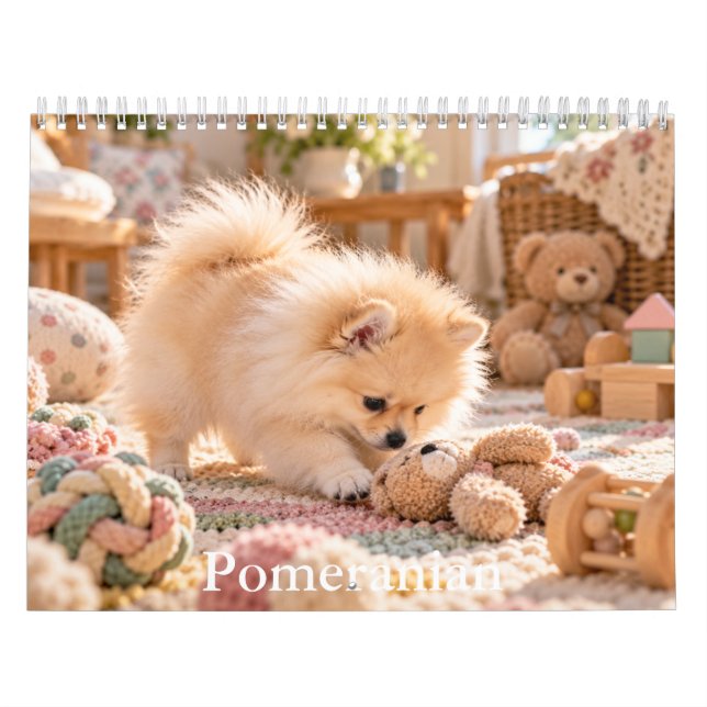 Pomeranian Hund Kalender (Omslag)