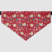 Pomeranian hundbandana jul söt kawaii