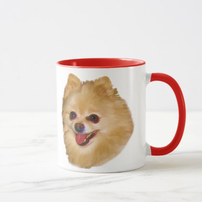 Pomeranian hundmugg mugg (Höger)
