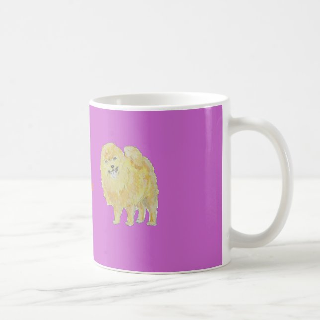 Pomeranian hundmuggar tillfogar den kända kaffemugg (Höger)