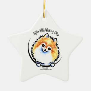 Pomeranian IAAM Julgransprydnad Keramik