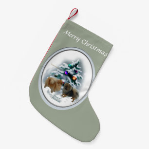 Pomeranian jul liten julstrumpa
