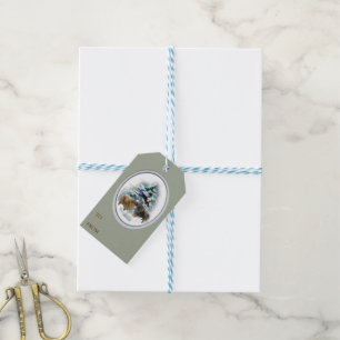 Pomeranian jul presentetikett