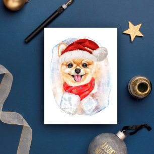 Pomeranian julklappar för hundälskare helg vykort