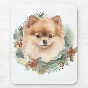 Pomeranian Julkrans Festiva Hundar Musmatta