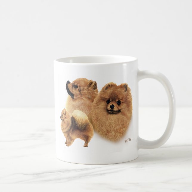Pomeranian Kaffemugg (Höger)
