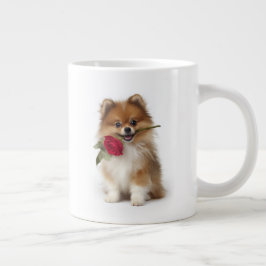 Pomeranian kärlek jumbo mugg