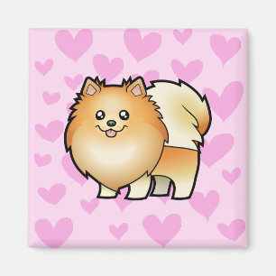 Pomeranian kärlek magnet
