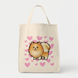 Pomeranian kärlek tygkasse