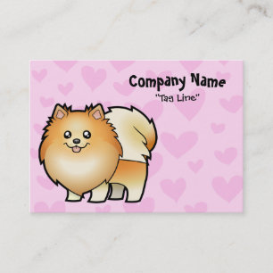 Pomeranian kärlek visitkort