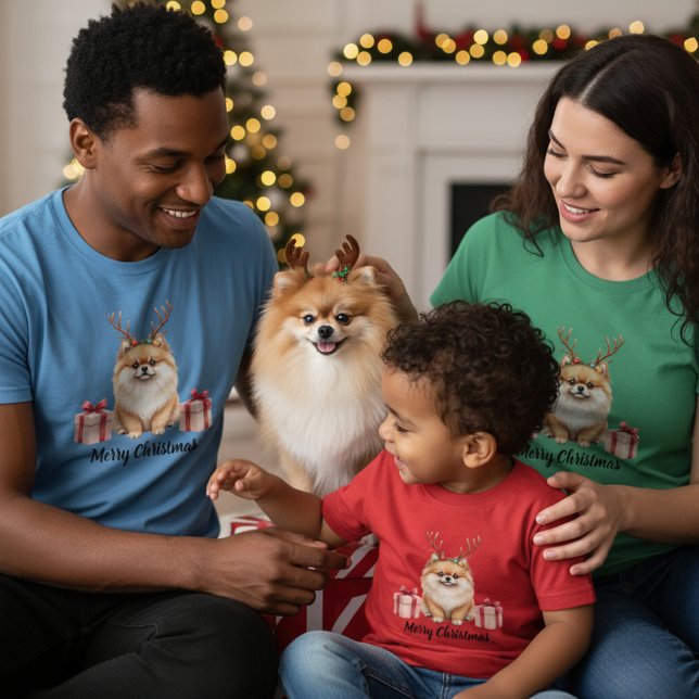 Pomeranian Krans T Shirt (Skapare uppladdad)