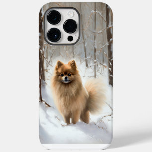 Pomeranian Låt det snöa Jul