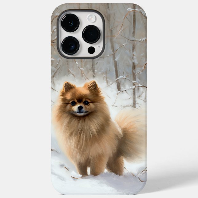Pomeranian Låt det snöa Jul (Baksida)