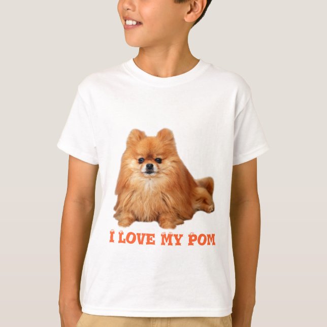 Pomeranian lurar T-tröja Tee (Framsida)