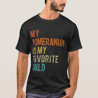 Pomeranian Mamma Pappa Hundälskare Roligt Sarksast T Shirt